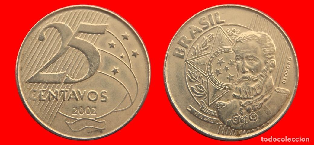 Monedas antiguas de Am&eacute;rica: 25 CENTAVOS 2002 BRASIL-137730 - Foto 1