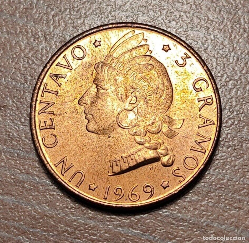 Moedas antigas da Am&eacute;rica: REPUBLICA DOMINICANA FAO 1 CENTAVO 1969 KM 32 SC UNC BRILLO ORIGINAL