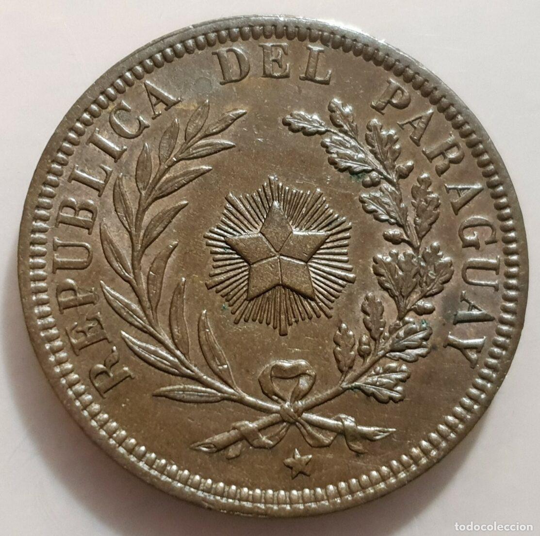 Monedas antiguas de Am&eacute;rica: PARAGUAY 4 CENTESIMOS 1870 - Foto 1