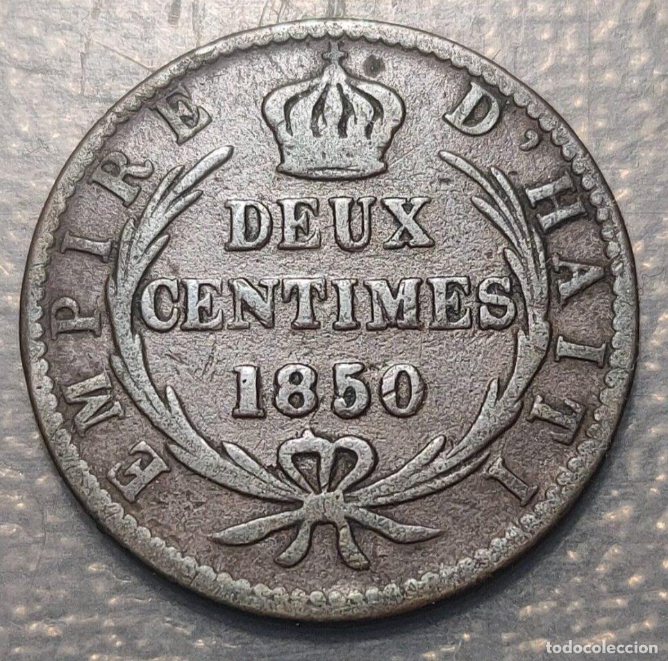 Monedas antiguas de Am&eacute;rica: HAITI 2 CENTIMES 1850 - Foto 4