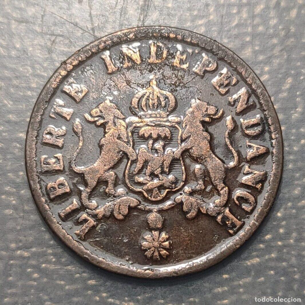 Monedas antiguas de Am&eacute;rica: HAITI 2 CENTIMES 1850 - Foto 1