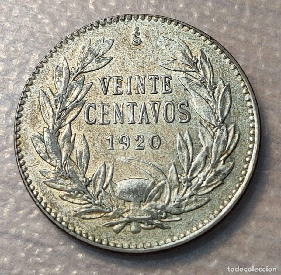 Monedas antiguas de Am&eacute;rica: CHILE 20 CENTAVOS 1920 - Foto 4