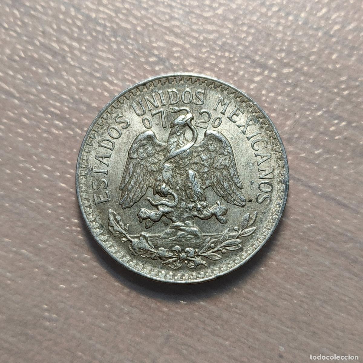 Monedas antiguas de Am&eacute;rica: MEXICO 50 CENTAVOS 1945 EBC+/SC - Foto 2