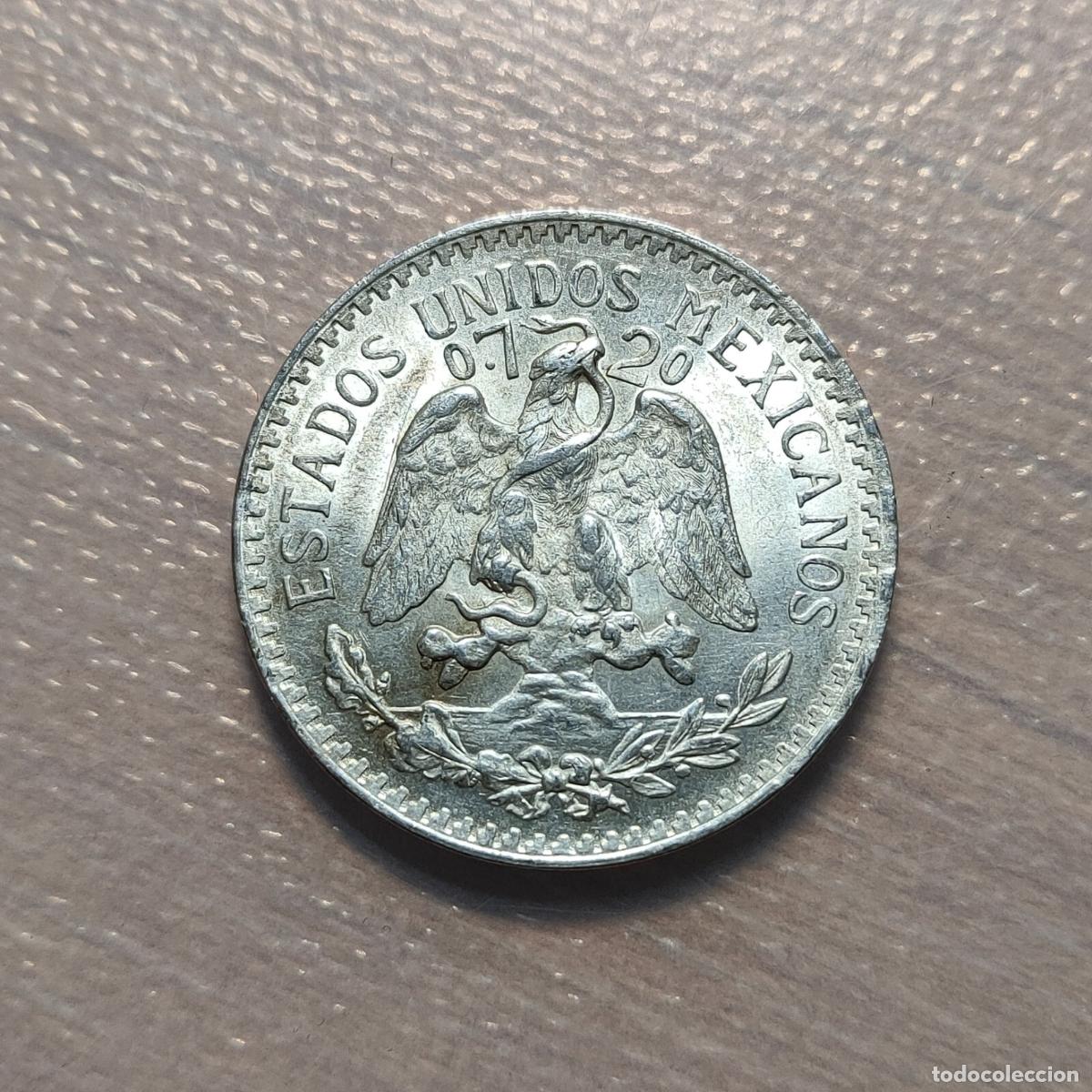 Monedas antiguas de Am&eacute;rica: MEXICO 50 CENTAVOS 1944 SC UNC - Foto 2