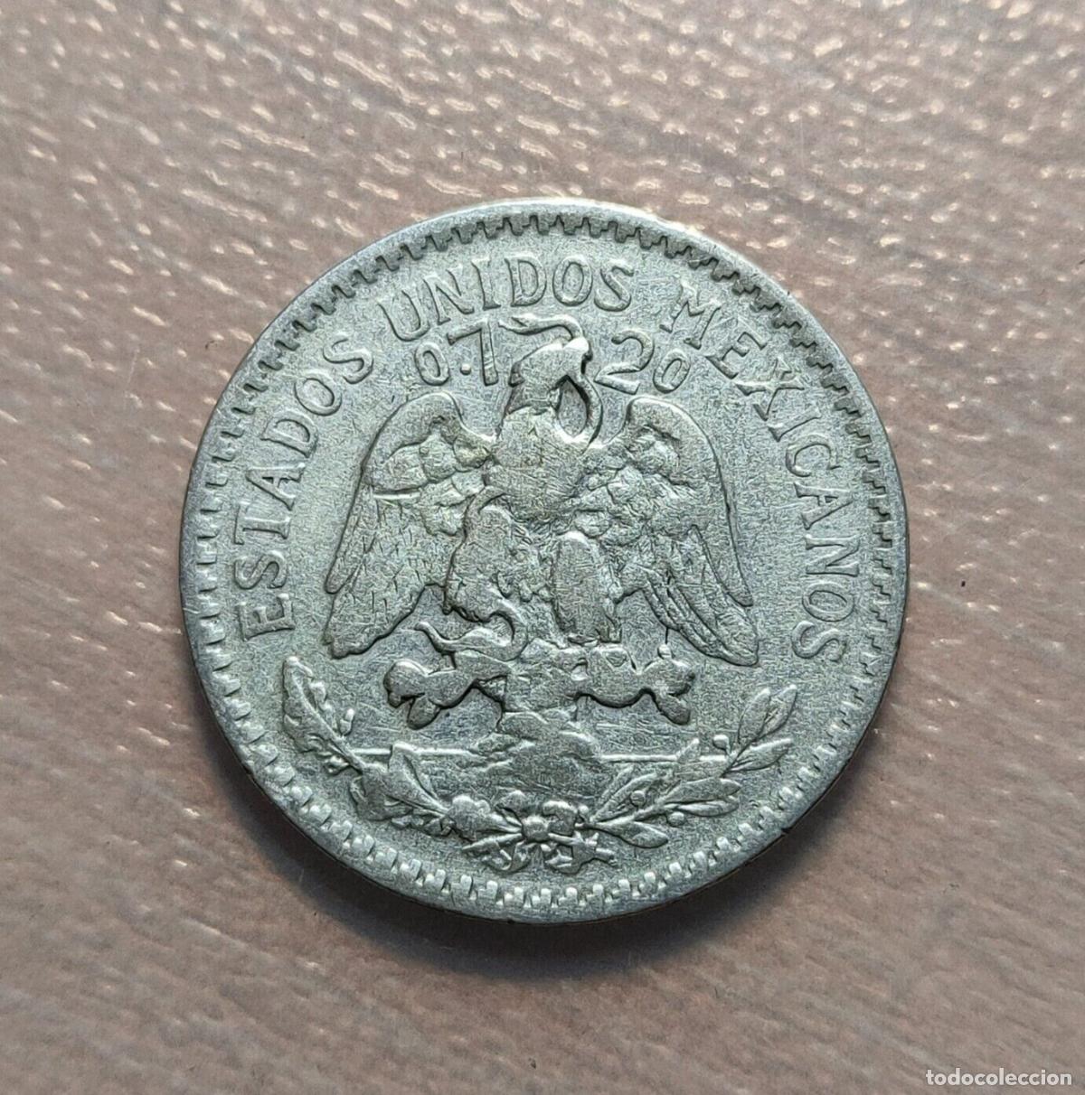 Monedas antiguas de Am&eacute;rica: MEXICO 50 CENTAVOS 1920 BC+ - Foto 2