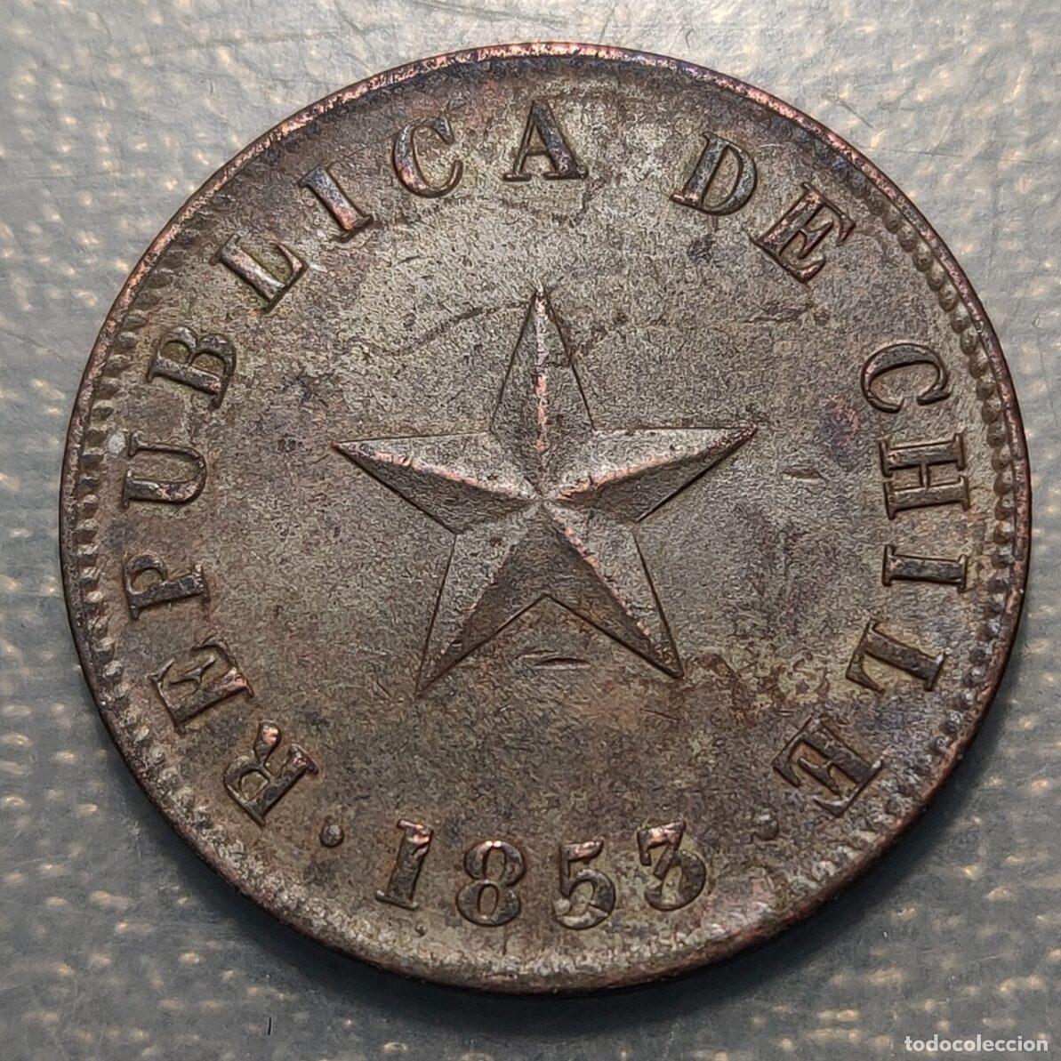 Monedas antiguas de Am&eacute;rica: CHILE 1 CENTAVO 1853 EBC- - Foto 1