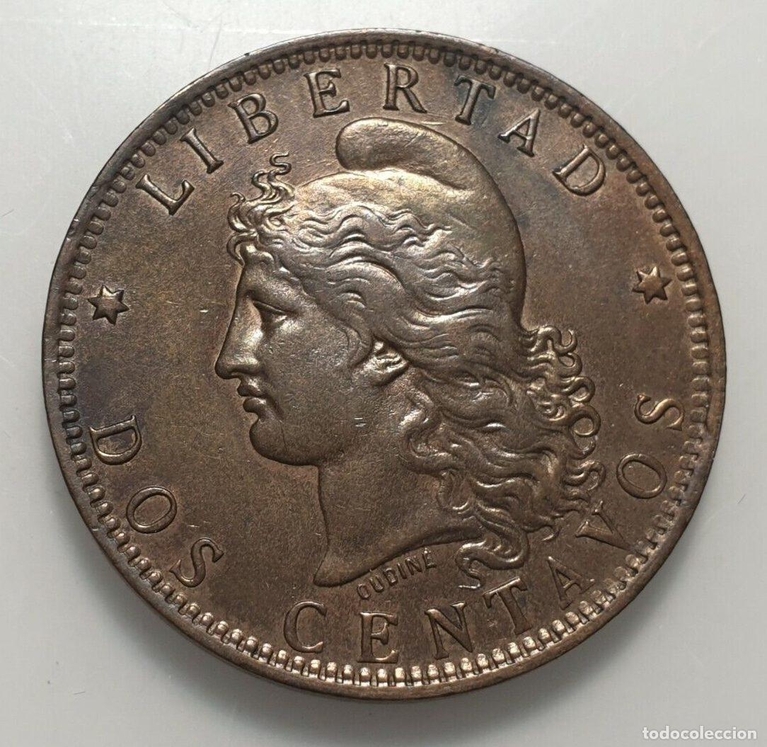 Monedas antiguas de Am&eacute;rica: ARGENTINA 2 CENTAVOS 1891 EBC - Foto 2