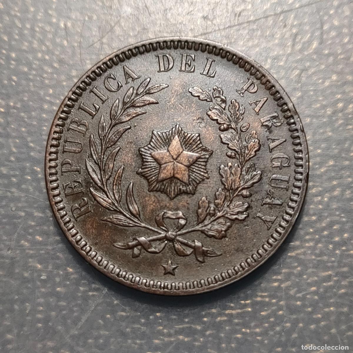 Monedas antiguas de Am&eacute;rica: PARAGUAY 2 CENTESIMOS 1870 - Foto 1