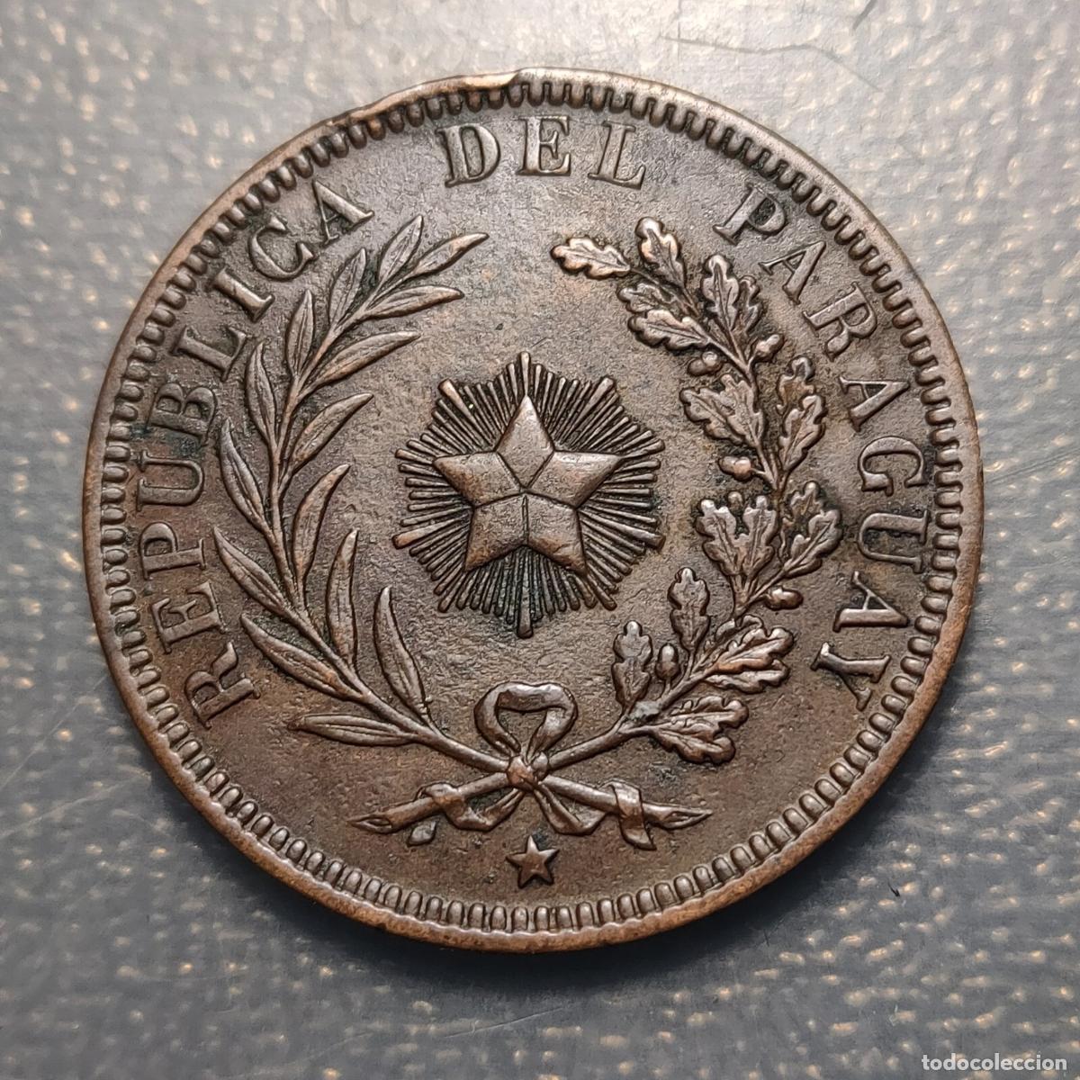 Monedas antiguas de Am&eacute;rica: PARAGUAY 4 CENTESIMOS 1870 - Foto 1