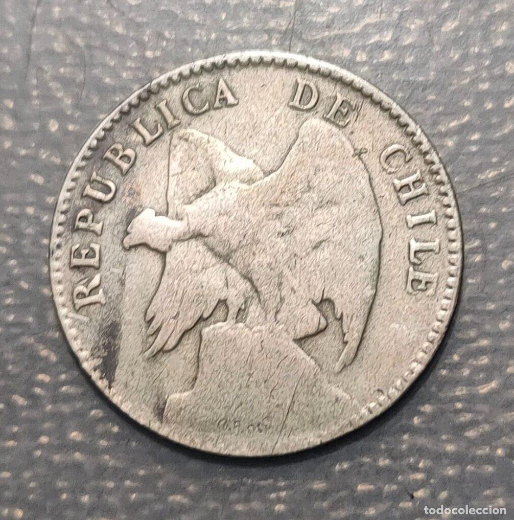 Monedas antiguas de Am&eacute;rica: CHILE 20 CENTAVOS 1908 - Foto 1