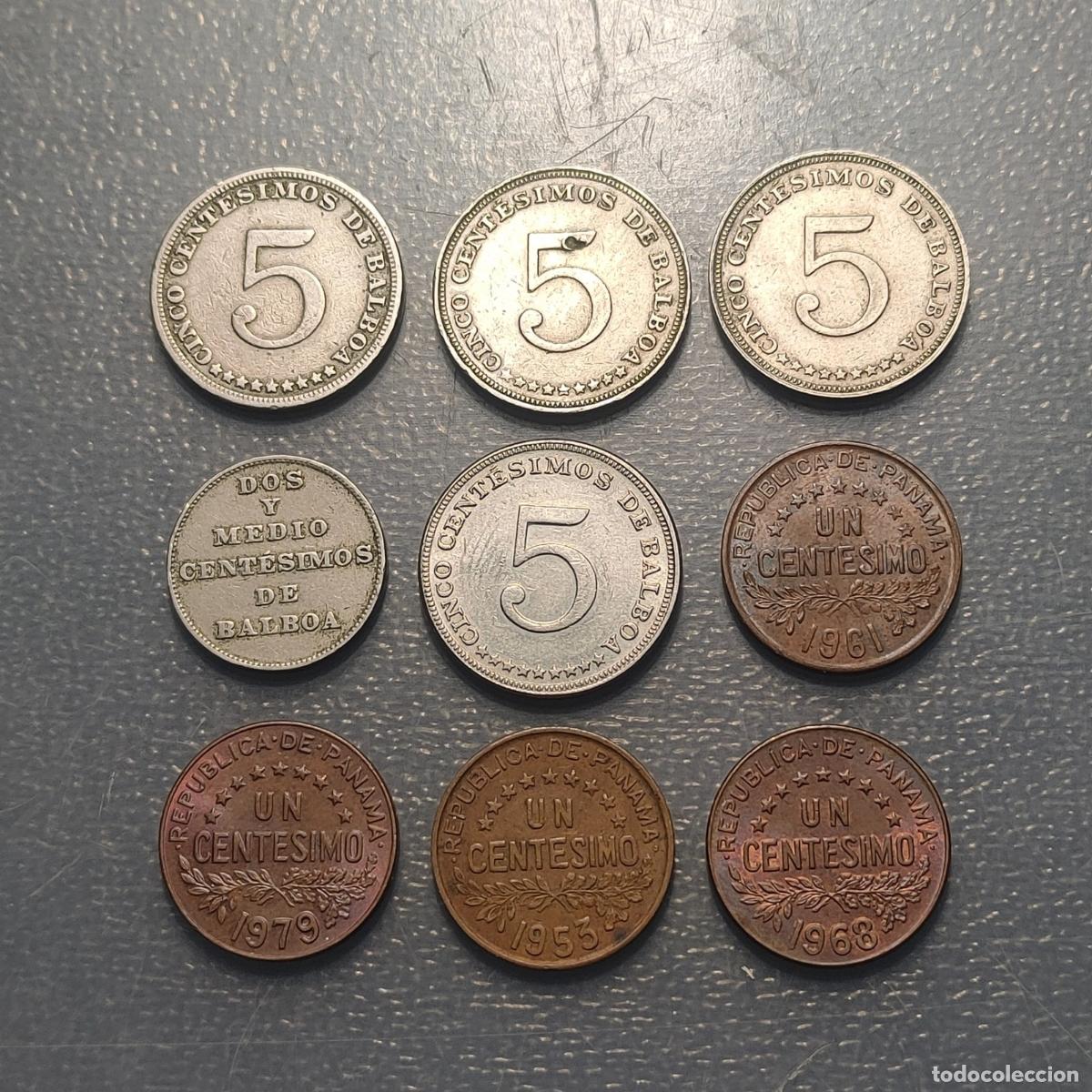 Monedas antiguas de Am&eacute;rica: PANAMA LOTE 9 MONEDAS - Foto 4
