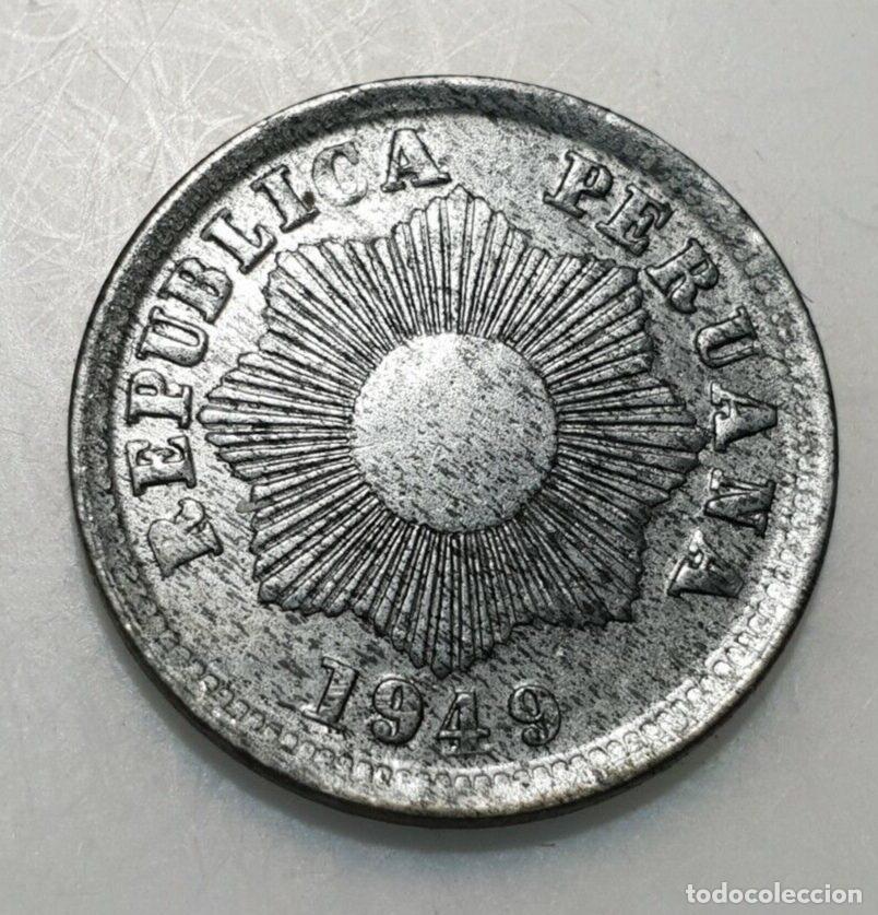 Monedas antiguas de Am&eacute;rica: PERU 1 CENTAVO 1949 SC- - Foto 1