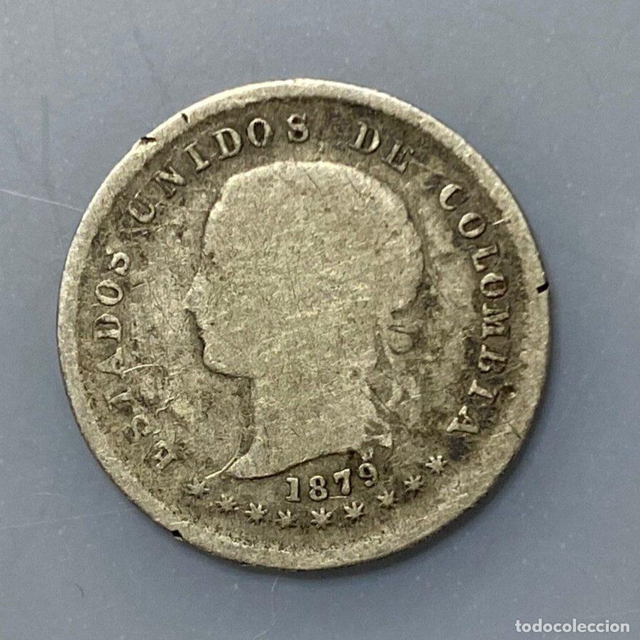 Monedas antiguas de Am&eacute;rica: COLOMBIA 10 CENTAVOS 1879 BC - Foto 2