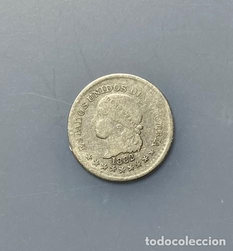 Monedas antiguas de Am&eacute;rica: COLOMBIA 5 CENTAVOS 1882 BC/BC+