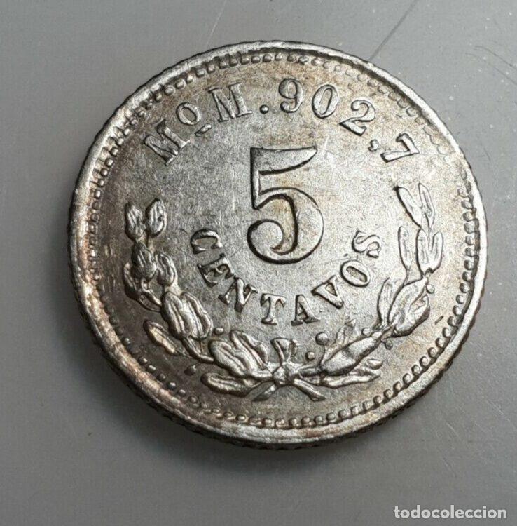 Monedas antiguas de Am&eacute;rica: MEXICO 5 CENTAVOS 1890 Mo M EBC - Foto 4