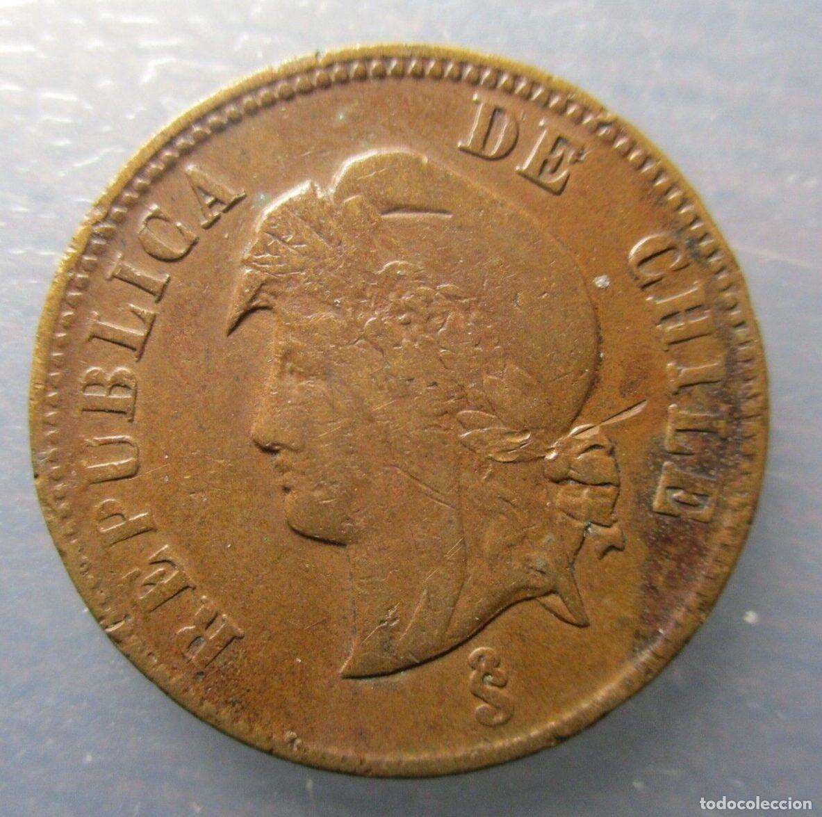 Monnaies anciennes d'Am&eacute;rique: CHILE SANTIAGO 2 1/2 CENTAVOS 1898