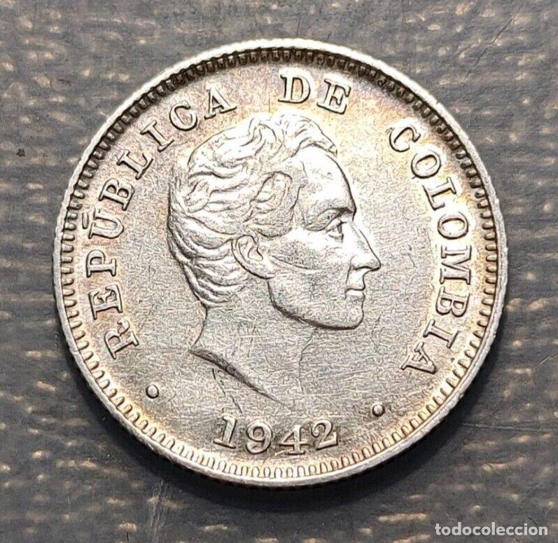 Monnaies anciennes d'Am&eacute;rique: COLOMBIA 10 CENTAVOS 1942 EBC