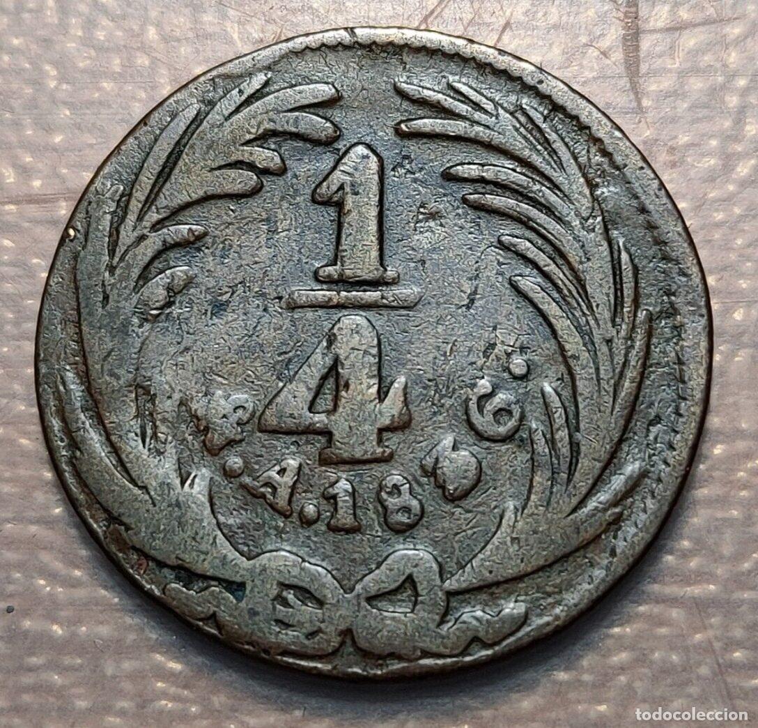 Monedas antiguas de Am&eacute;rica: MEXICO 1/4 REAL 1836 Mo A BC - Foto 4