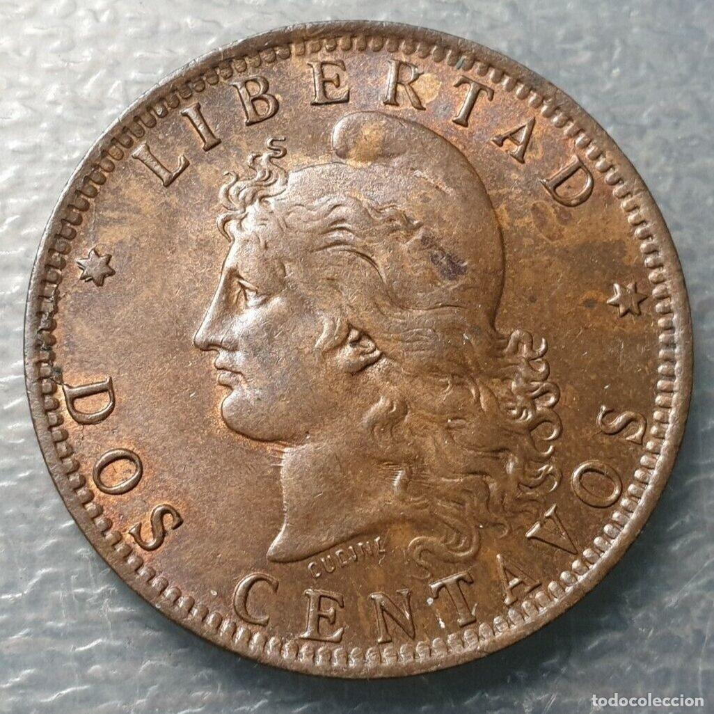 Monedas antiguas de Am&eacute;rica: ARGENTINA 2 CENTAVOS 1890 EBC/EBC+ - Foto 2