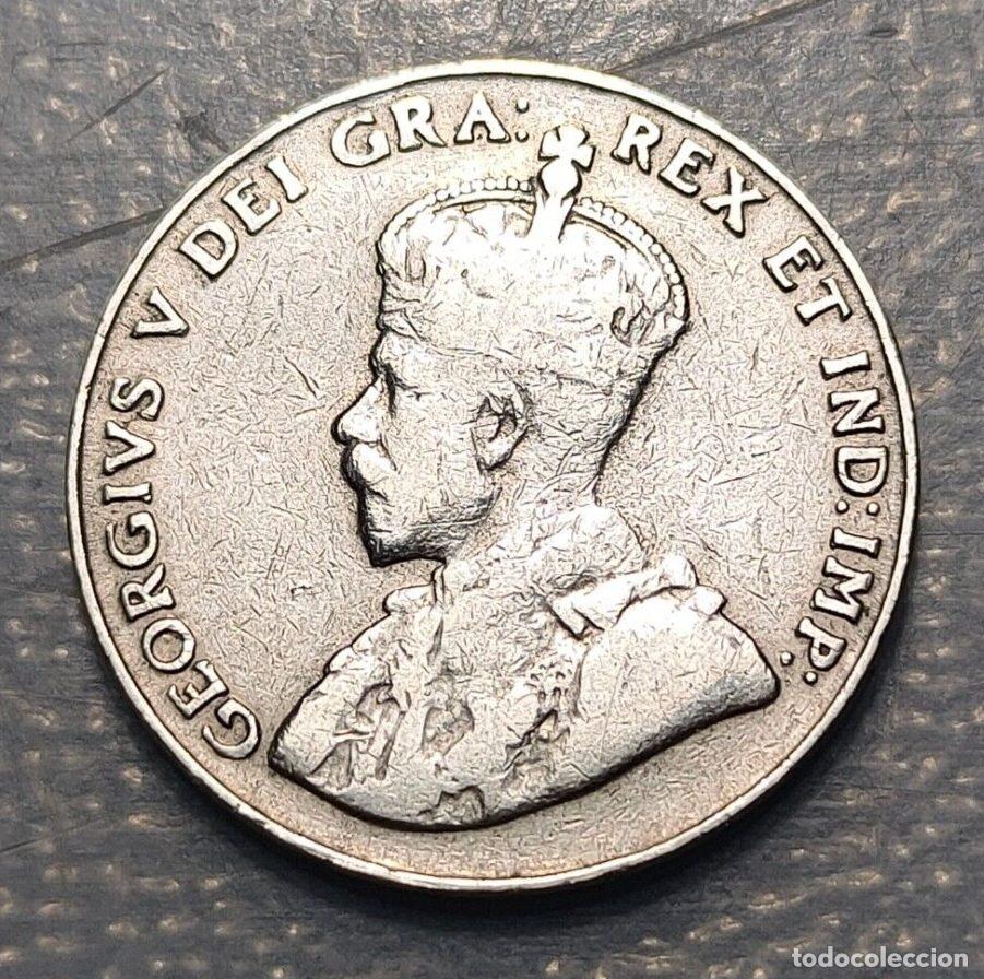 Monnaies anciennes d'Am&eacute;rique: CANADA 5 CENTS 1927 MBC