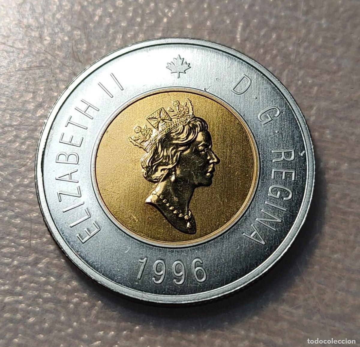 Monedas antiguas de Am&eacute;rica: CANADA 2 DOLLARS 1996 GERMAN PLANCHET SC UNC - Foto 4