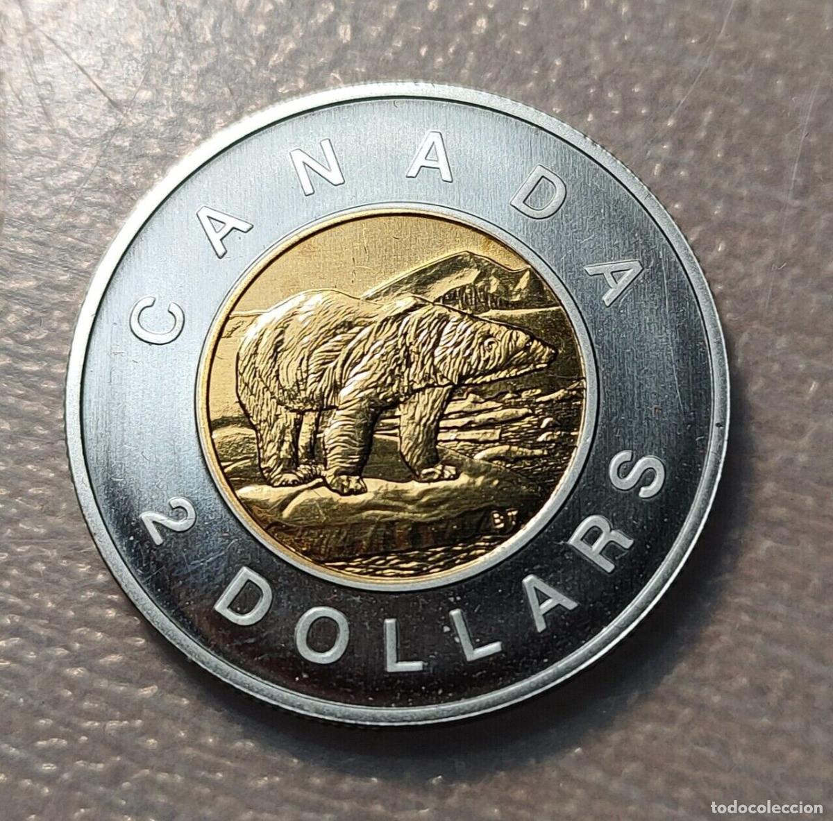 Monedas antiguas de Am&eacute;rica: CANADA 2 DOLLARS 1996 GERMAN PLANCHET SC UNC - Foto 2