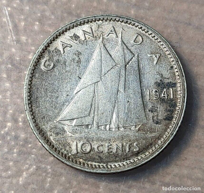 Monedas antiguas de Am&eacute;rica: CANADA 10 CENTS 1941 - Foto 1