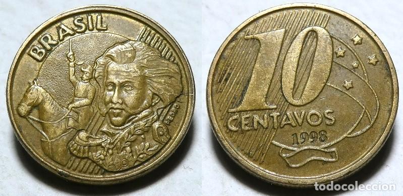 Monedas antiguas de Am&eacute;rica: Moneda de BRASIL 10 CENTAVOS 1998 - Foto 1