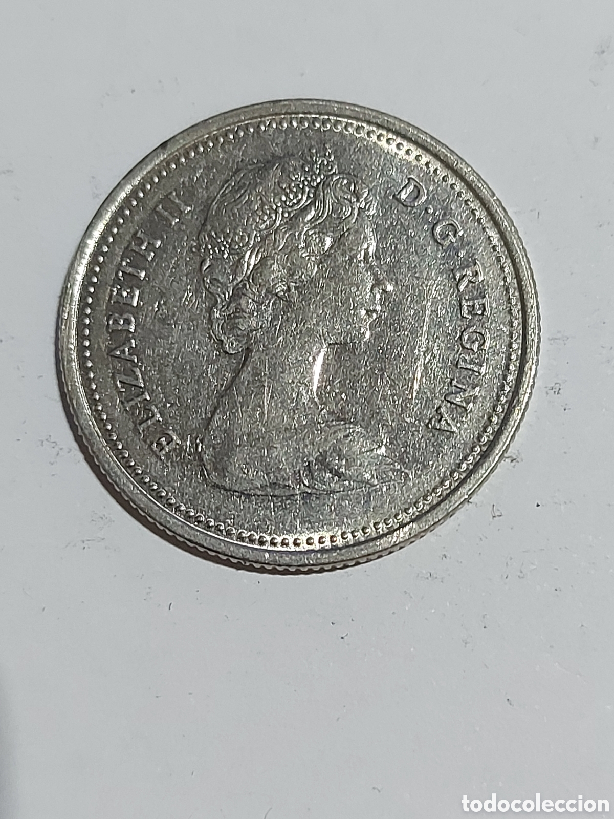 Monedas antiguas de Am&eacute;rica: MONEDA CANADA 25 CENTAVOS 1985 - Foto 2
