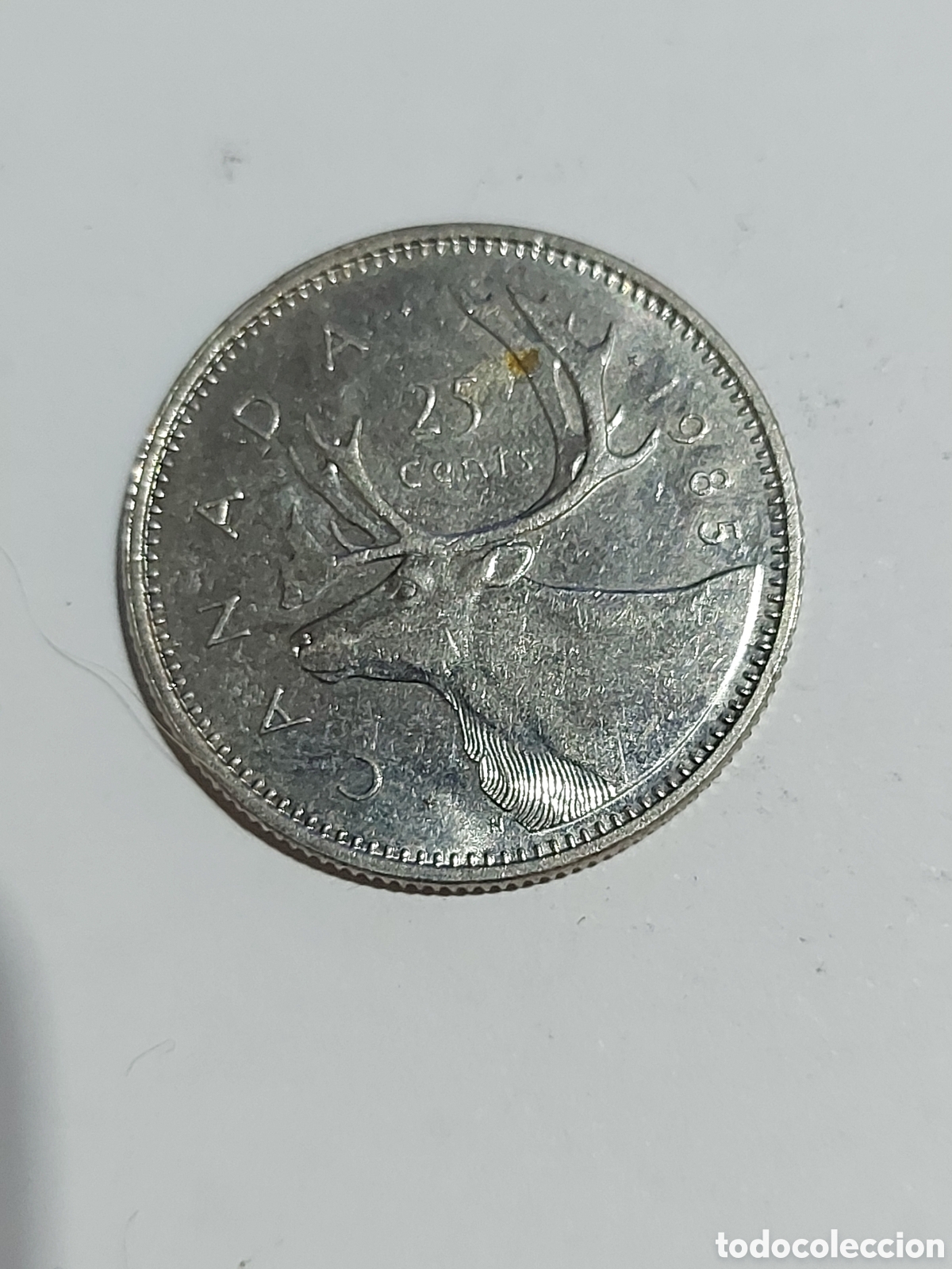 Monedas antiguas de Am&eacute;rica: MONEDA CANADA 25 CENTAVOS 1985 - Foto 1