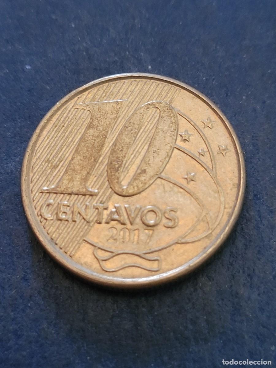 Monedas antiguas de Am&eacute;rica: Moneda 10 centavos 2017 Brasil - Foto 2
