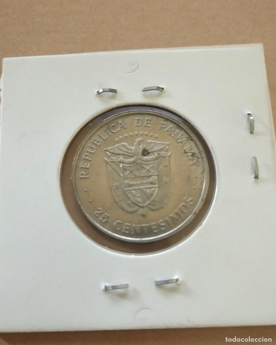 Monedas antiguas de Am&eacute;rica: 25 centesimos 1975 Panama - Foto 2