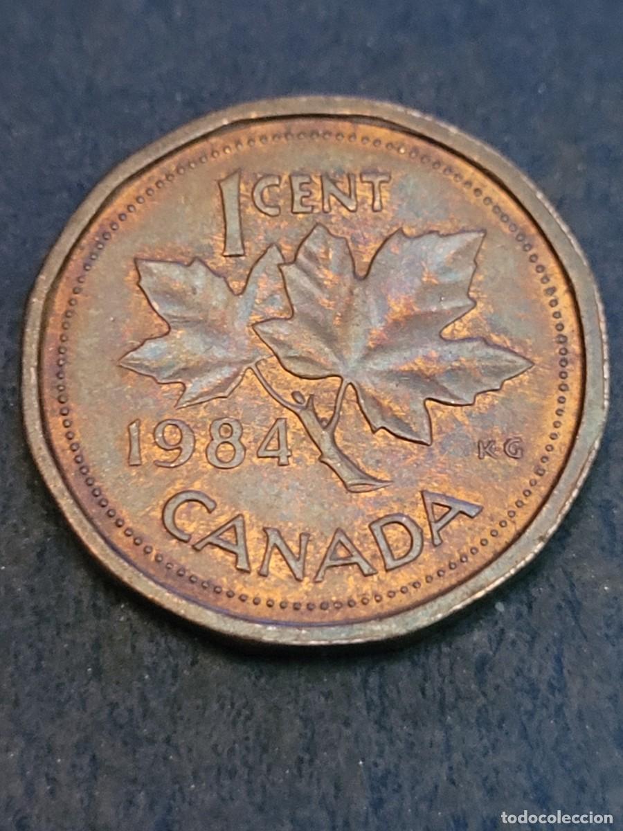 Monedas antiguas de Am&eacute;rica: Moneda 1 centavo 1984 Canad&aacute; - Foto 2