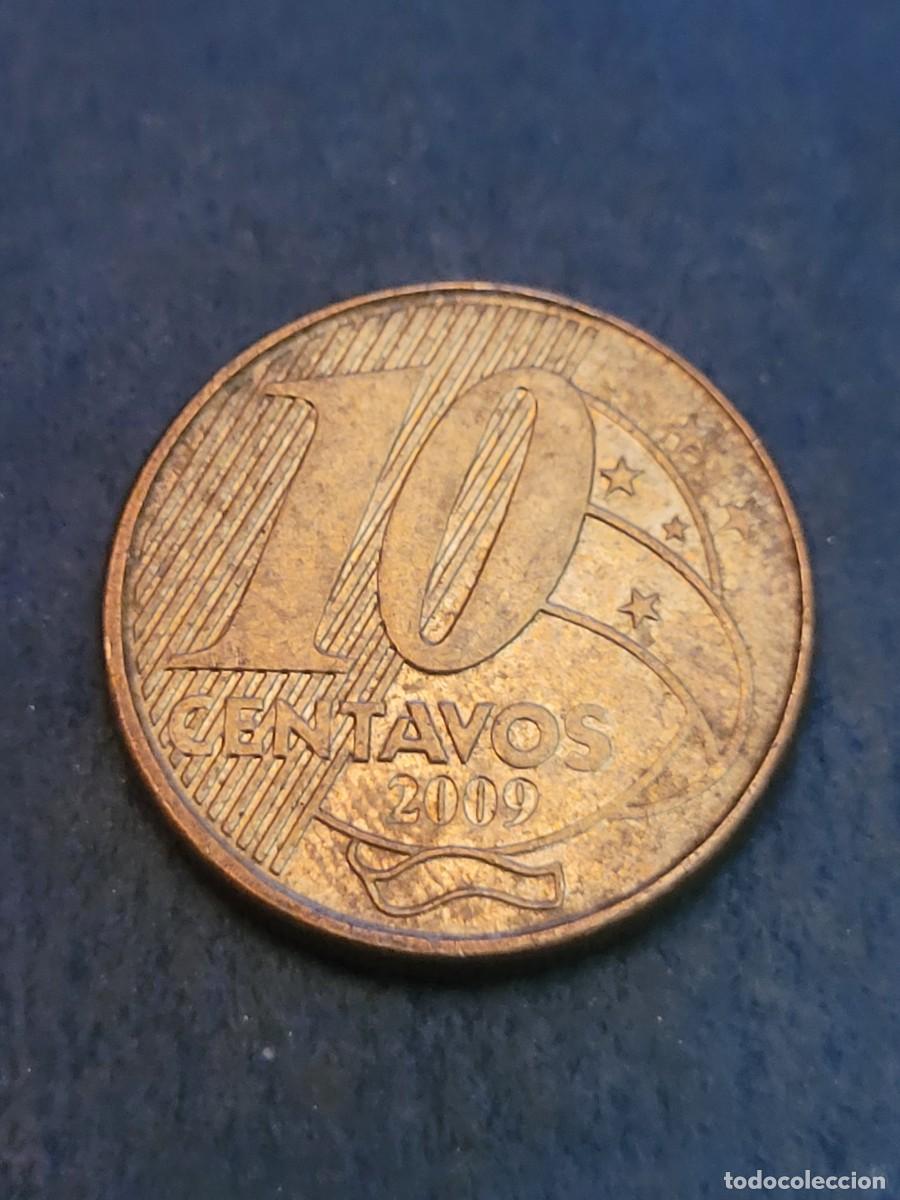 Monedas antiguas de Am&eacute;rica: Moneda 10 centavos 2009 Brasil - Foto 2