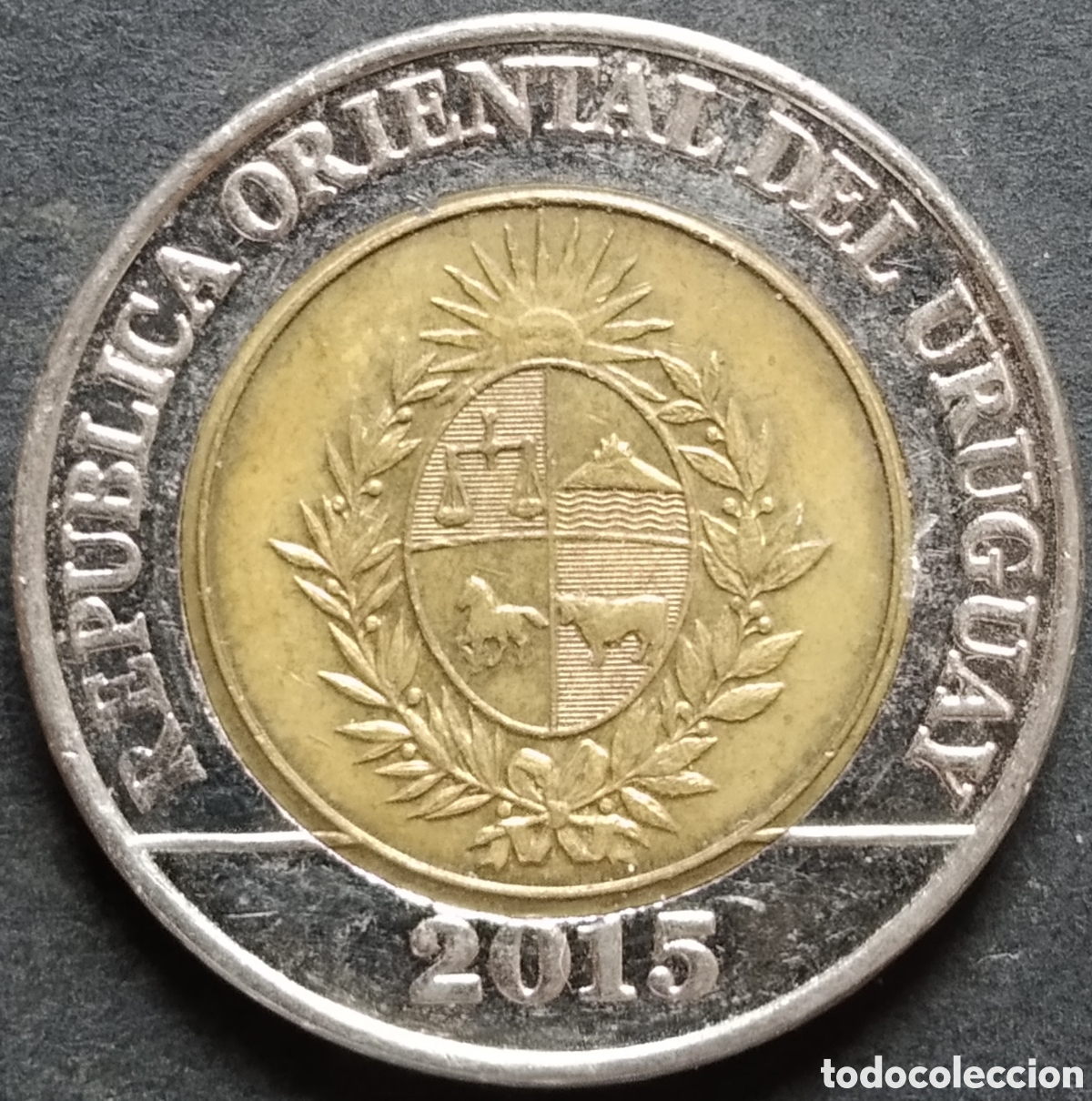 Monedas antiguas de Am&eacute;rica: MONEDA - URUGUAY 10 PESOS 2015 - Foto 2