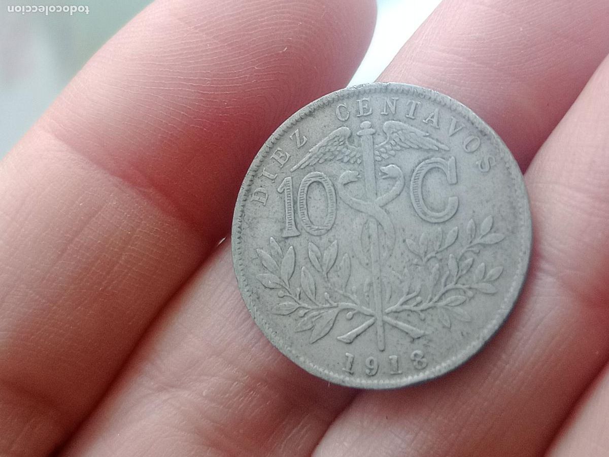 Monedas antiguas de Am&eacute;rica: BOLIVIA 10 CENTAVOS 1908 MBC - Foto 1