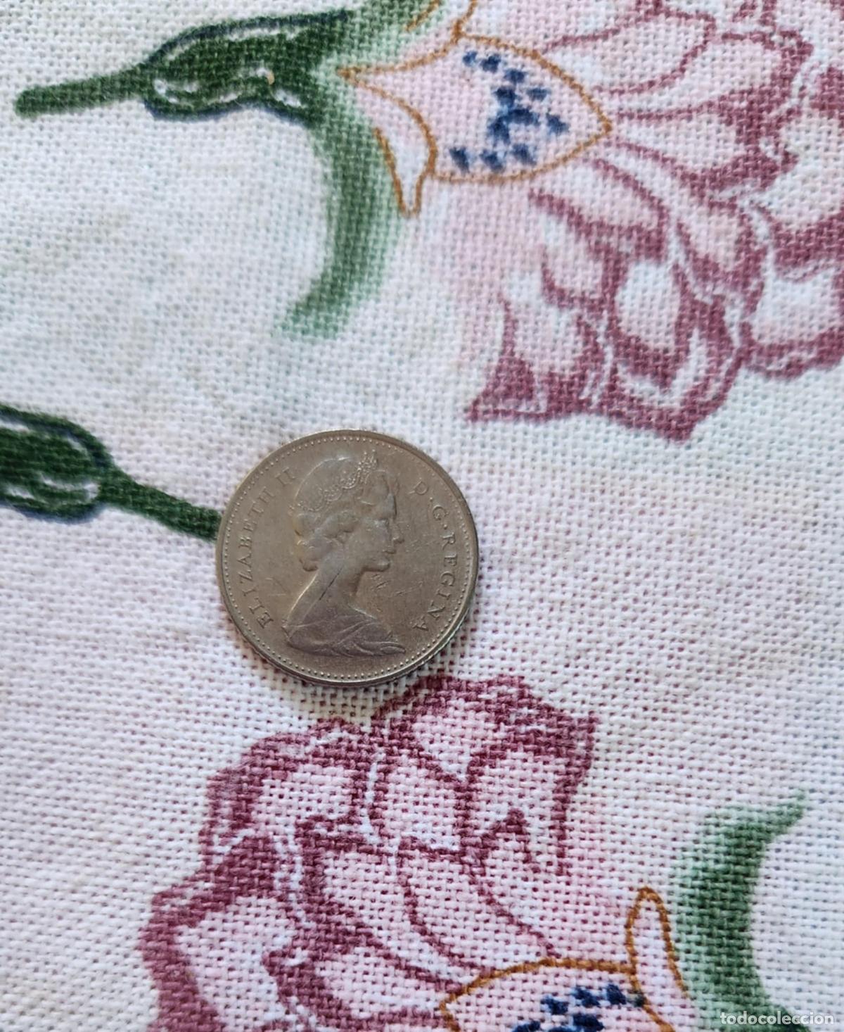 Monedas antiguas de Am&eacute;rica: Moneda de 10 centavos de Canad&aacute; del 68 - Foto 1