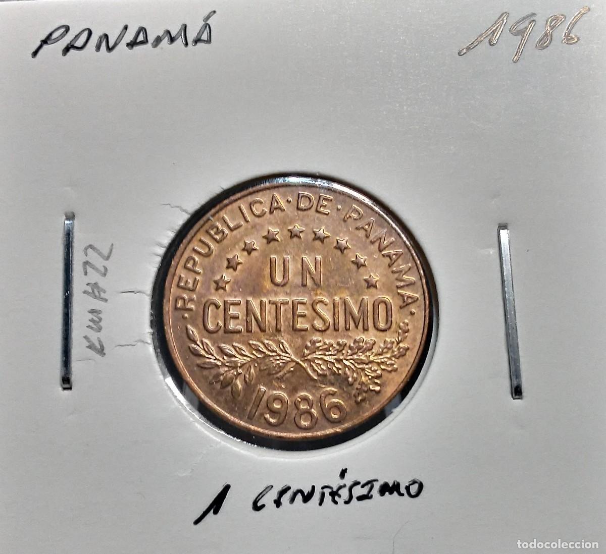 Monedas antiguas de Am&eacute;rica: PANAM&Aacute; 1 CENT&Eacute;SIMO 1986 KM#22 EBC. - Foto 1