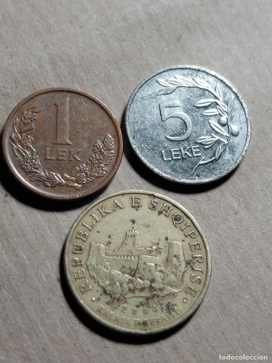 Monedas antiguas de Am&eacute;rica: ALBANIA - LOTE 3 MONEDAS - Foto 2