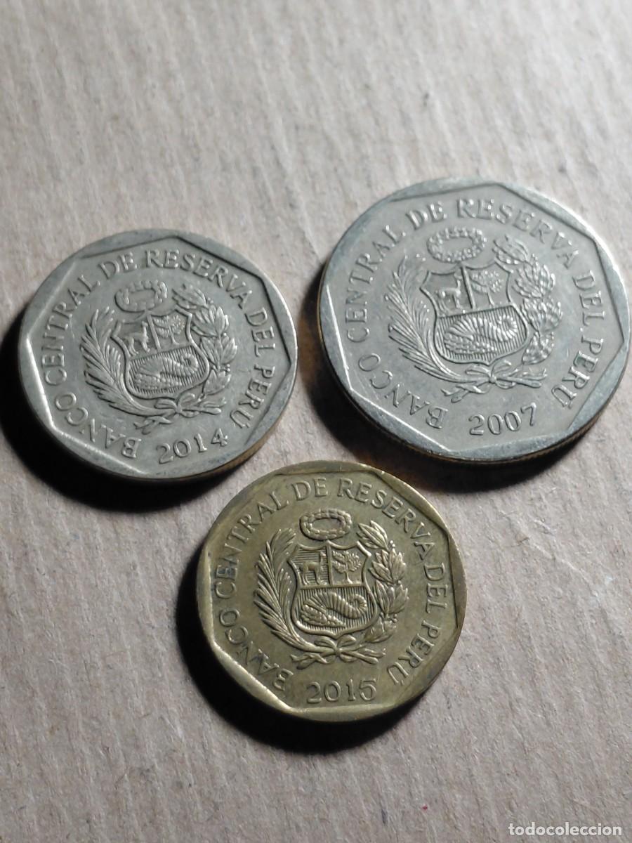 Monedas antiguas de Am&eacute;rica: PERU - LOTE 3 MONEDAS - Foto 2