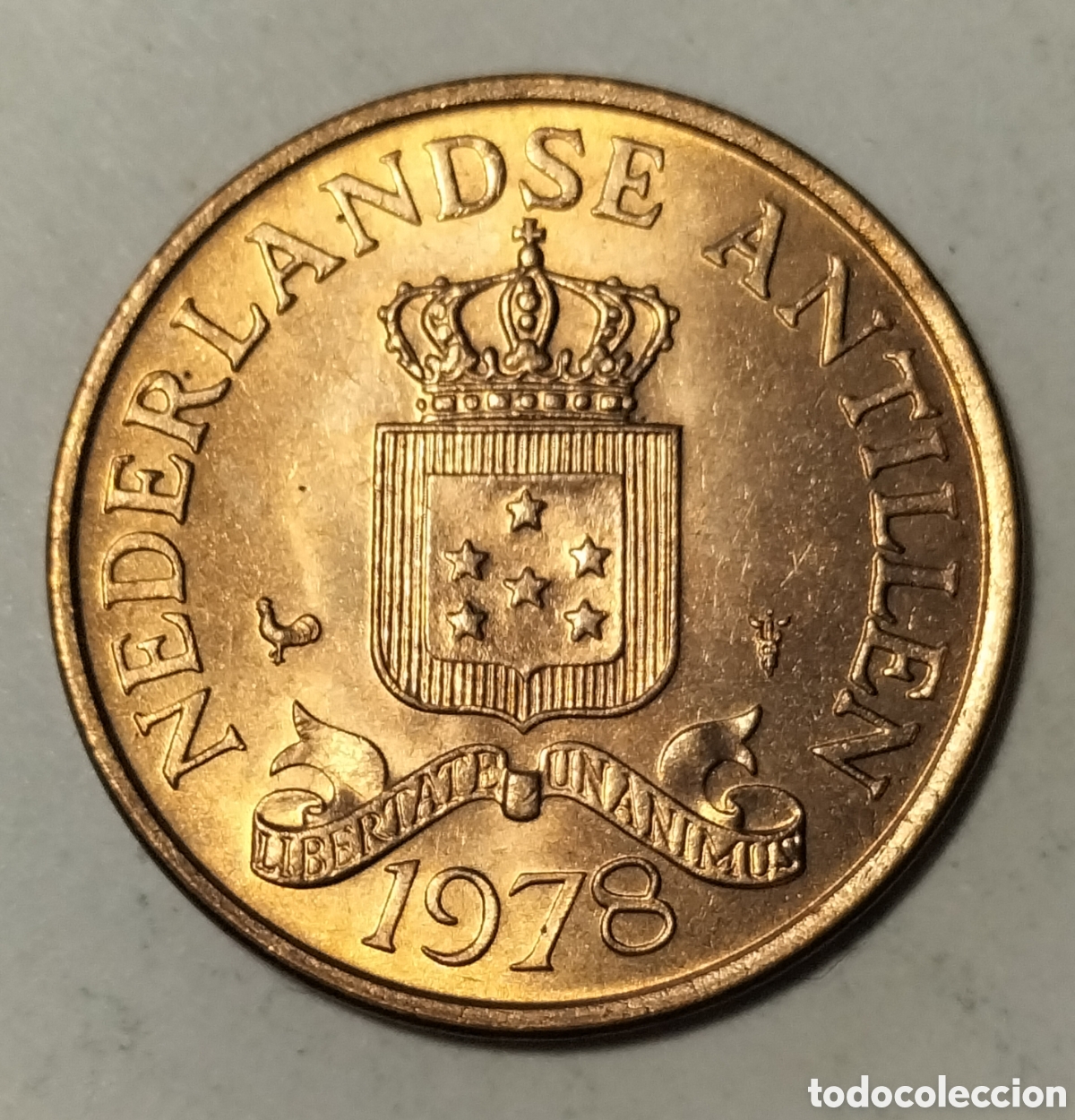 Monnaies anciennes d'Am&eacute;rique: Moneda 2 1/2 Centavos 1978 Antillas Holandesas.