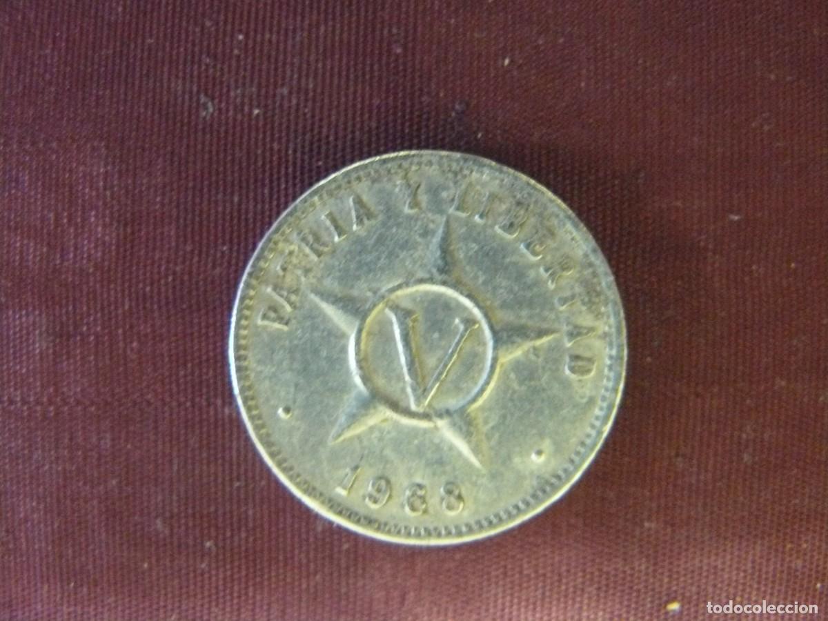 Monedas antiguas de Am&eacute;rica: Moneda de Cuba 5 Centavos 1968 - Foto 2
