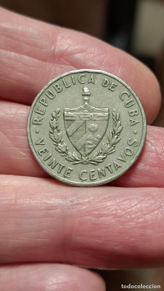 Monedas antiguas de Am&eacute;rica: MONEDA DE CUBA DE 20 CENTAVOS DE 1962 - Foto 2