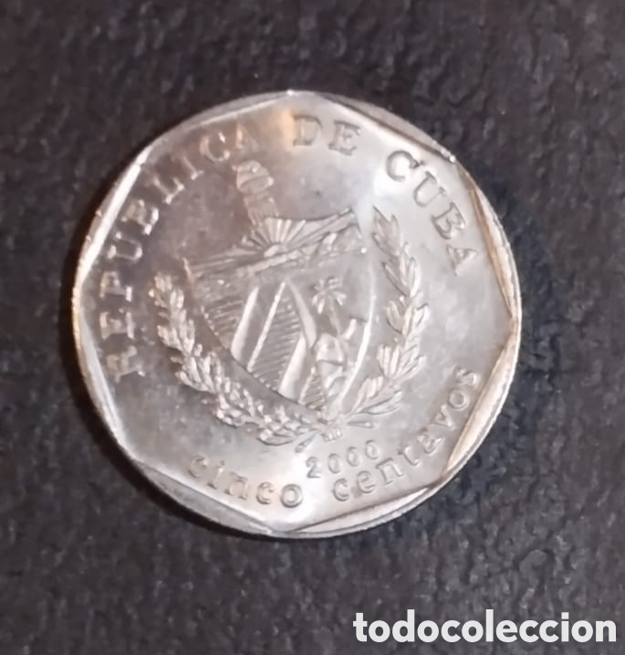 Monedas antiguas de Am&eacute;rica: 5 centavos Cuba 2000 - Foto 1