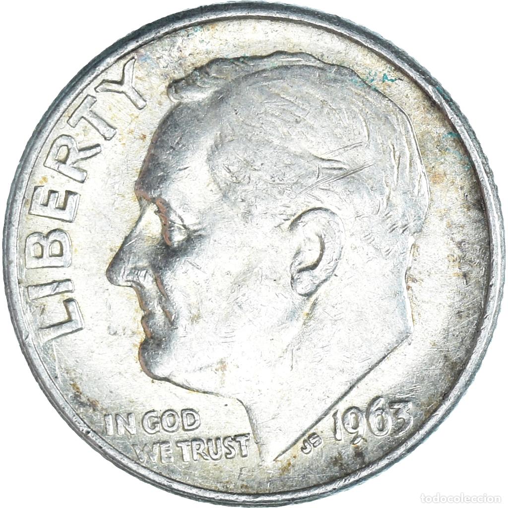 Monnaies anciennes d'Am&eacute;rique: [#1141638] Moneda, Estados Unidos, Roosevelt Dime, Dime, 1963, U.S. Mint, Philadelphia