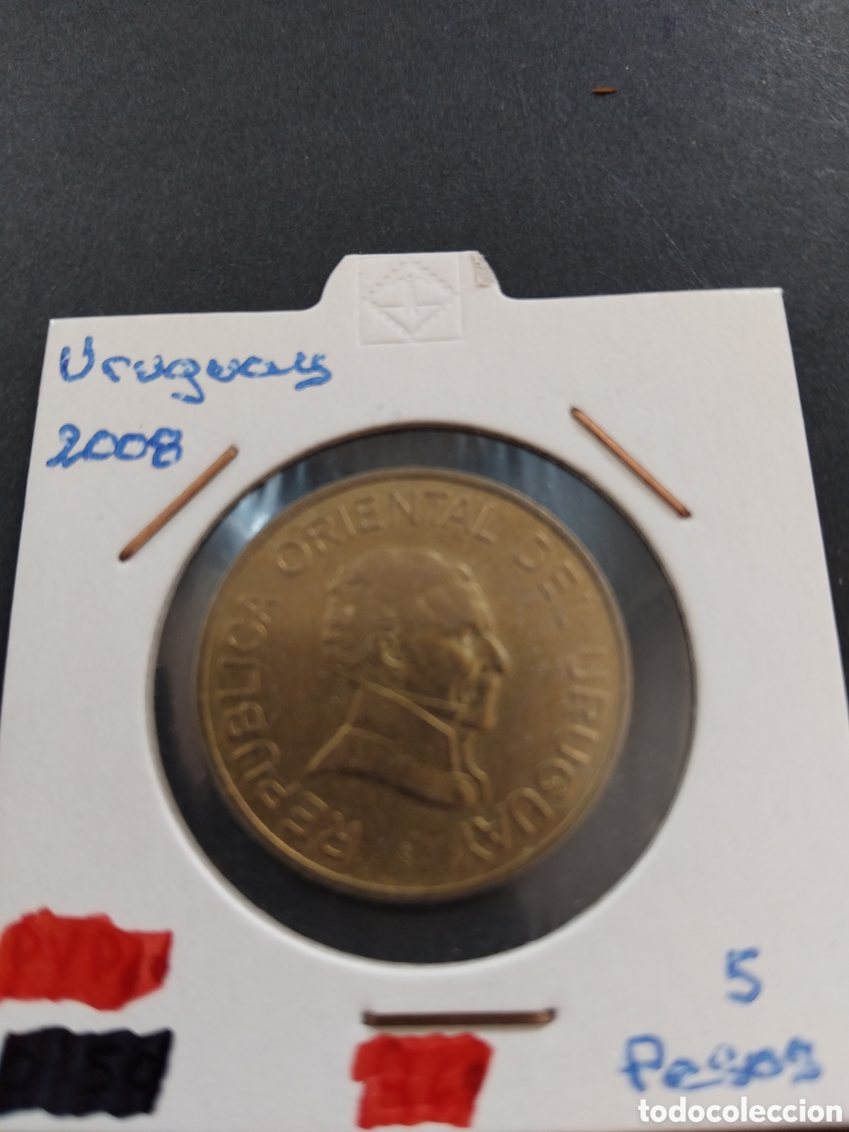 Old Coins of America: Uruguay. 2008. 5 Pesos.
