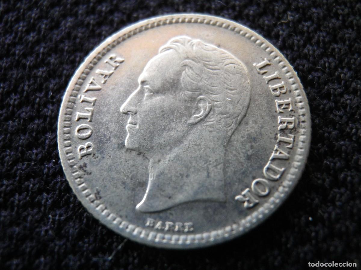 Old Coins of America: MONEDA DE PLATA DE 25 CENTIMOS DE VENEZUELA DEL A&Ntilde;O 1954.