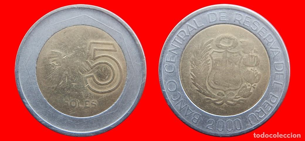 Old Coins of America: 5 NUEVOS SOLES 2000 PERU-139498