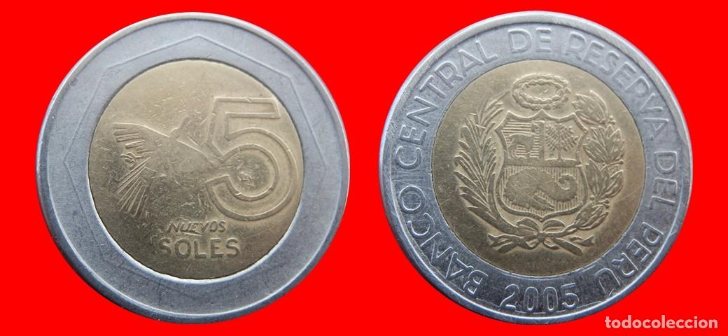 Old Coins of America: 5 NUEVOS SOLES 2005 PERU-139499