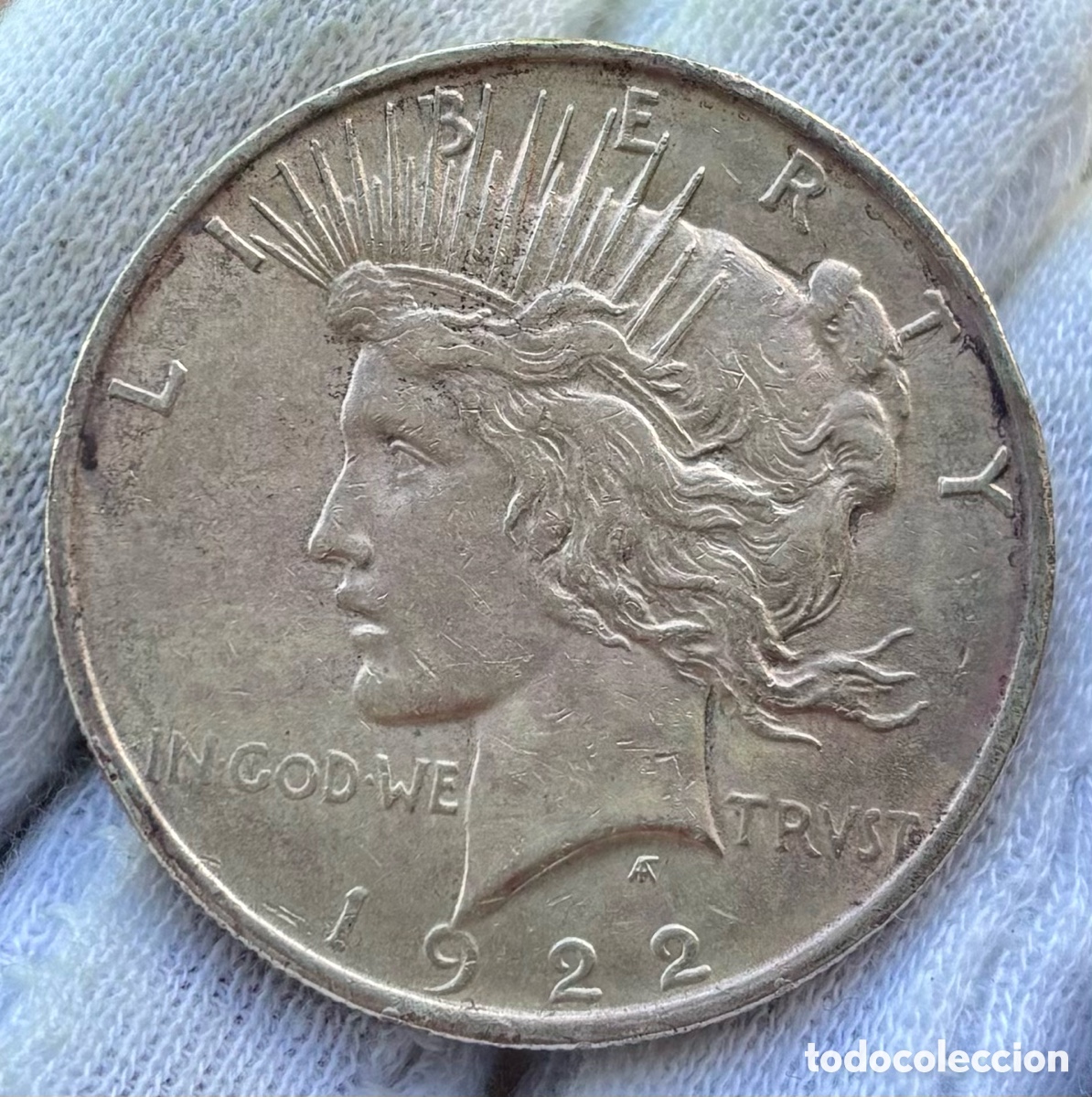 Old Coins of America: Moneda PLATA USA 1 D&oacute;lar 1922 Liberty. Estados Unidos EEUU